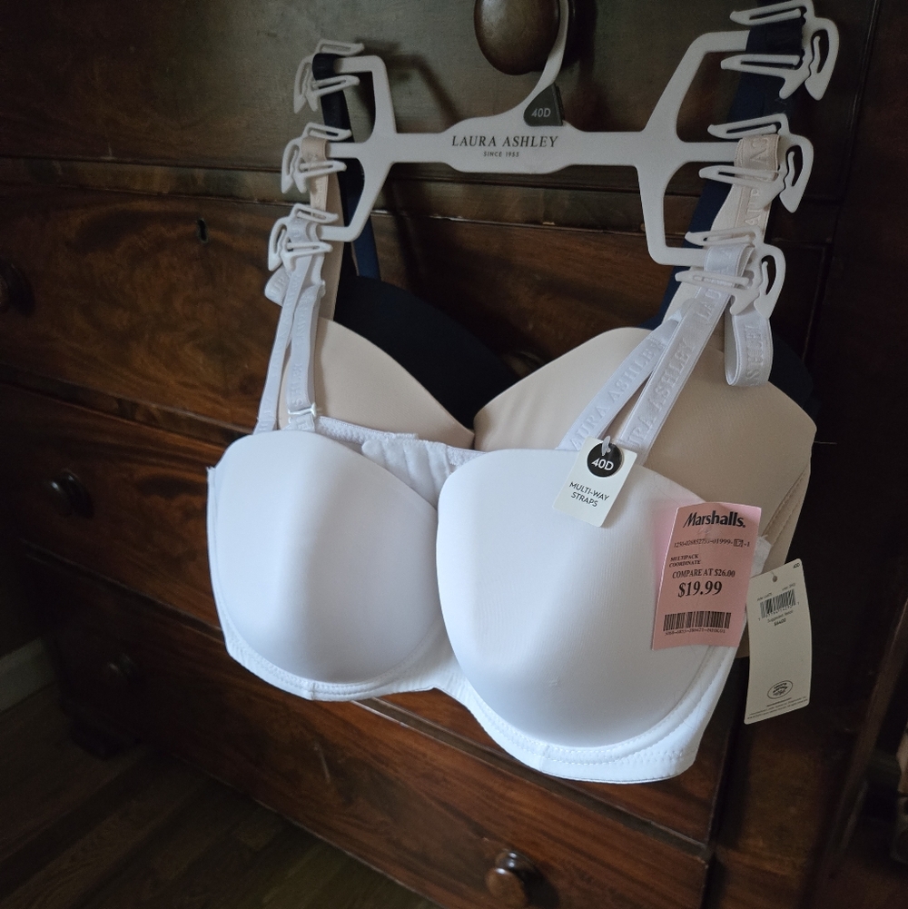 Laura Ashley White Bra